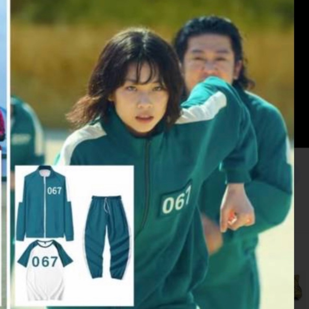 Squid Game Costume / Green Track Suit for Halloween